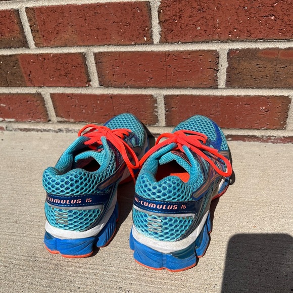 Asics Gel Cumulus 15 Women's Size US 6.5 Shoes Blue Pink Turquoise - Picture 6 of 8